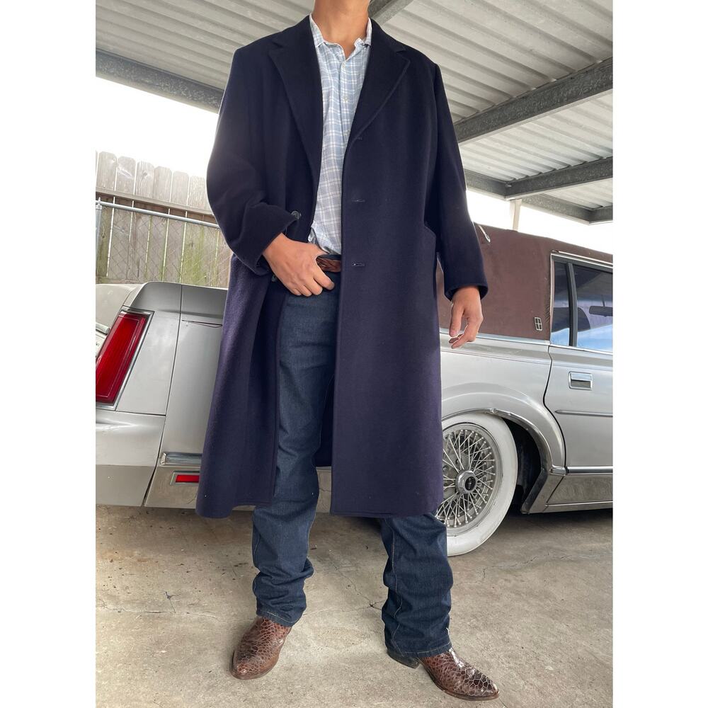 🔥VTG Lord & Taylor 100% Cashmere Classic Quiet Luxury Old Money Mens Overcoat
